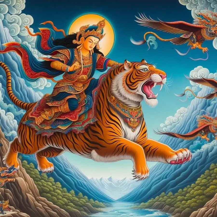 guru-dorji-drolo- riding-a-tigress